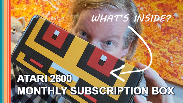 Monthly random video game subscription box delivery service for the atari 2600