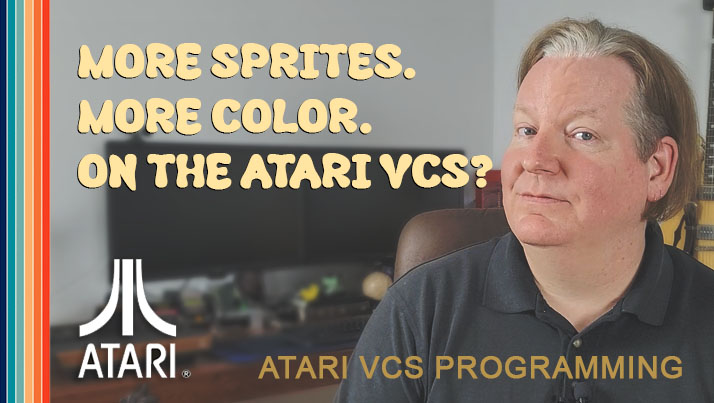 Learn more about adding more sprites and color on the atari vsc